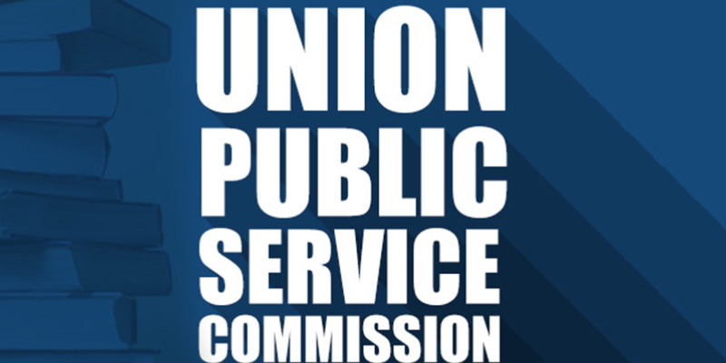 Image of Union Public Service Commission In Blue Background.