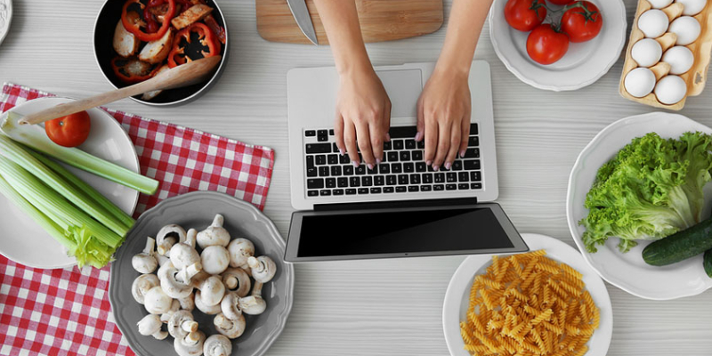 A Female Blogger Generating Content For Her Food Blog.